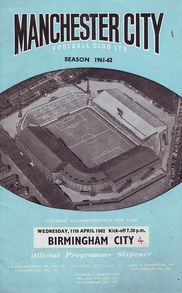 Manchester City v Birmingham 1961/62